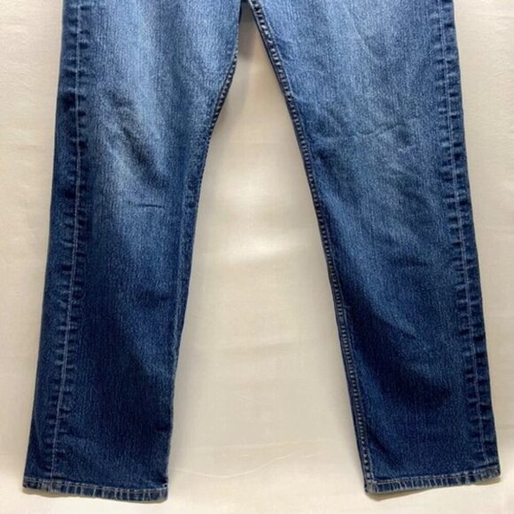 Levi's 505 Men's Blue Jeans 36x32 LEVI Strauss Regular Fit Straight Leg Denim - Picture 3 of 14